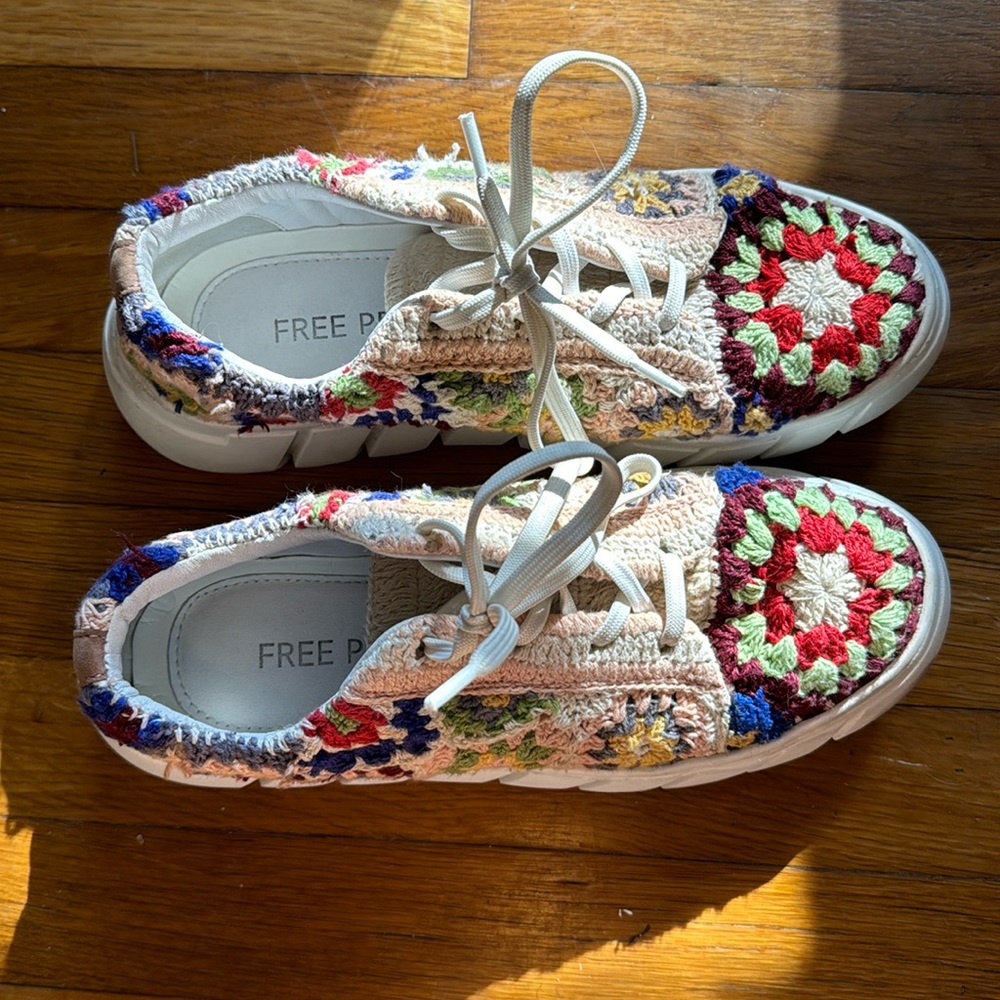 Free People Catch Me If You Can Crochet Sneaker